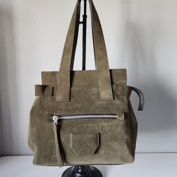 All Saints Suede Tote "EUC" - Picture 2 of 16